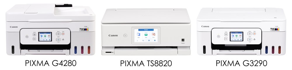 PIXMA TS8820, PIXMA G3290, PIXMA G4280 PIXMA TS8820, PIXMA G3290, PIXMA G4280