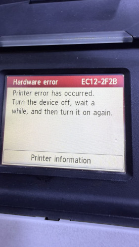 EC12 2F2B على Canon TM-200، TM-205، TM-300