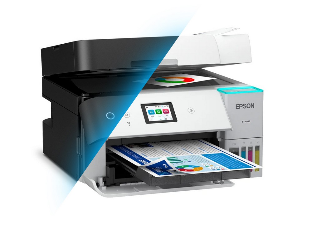 Epson ET-4950 выпускается в черном и белом исполнении