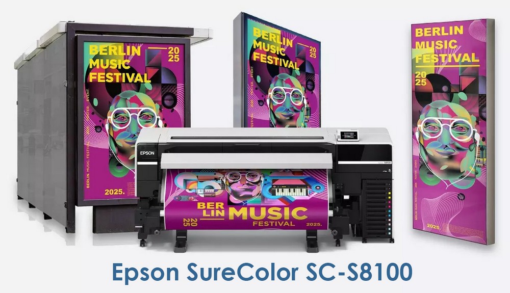 Экосольвентный 6-цветный принтер Epson SureColor SC-S8100 64"
